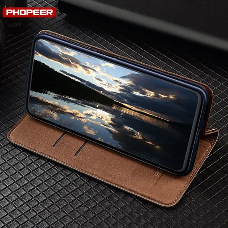 Flip Wallet Genuine Leather Galaxy S Case - DealJustDeal