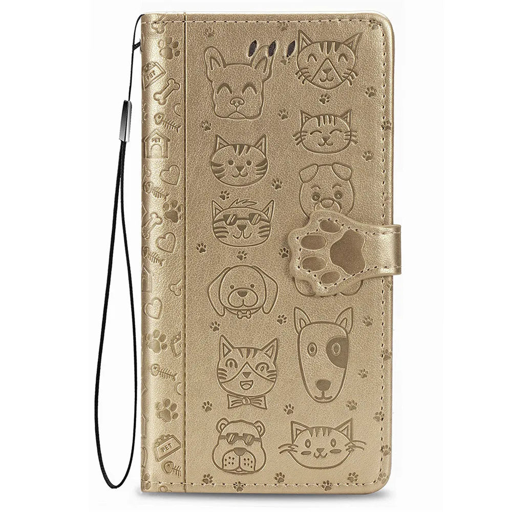 Flip Cat Dog Wallet Leather Google Case - DealJustDeal