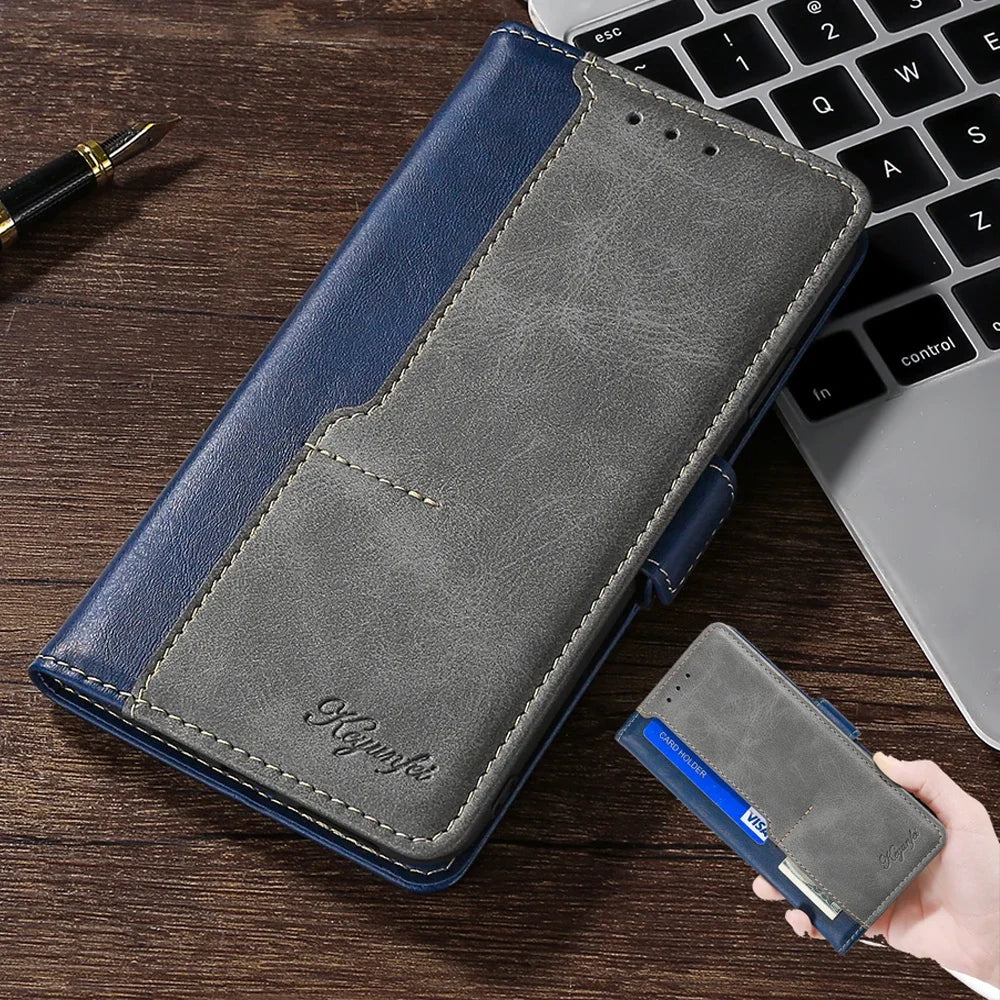 Leather Wallet Card Slot Flip Google Case - DealJustDeal