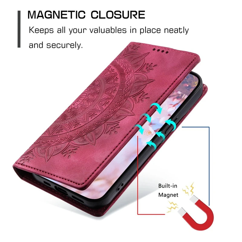 Stand Flip Magnetic Wallet Leather Google Case - DealJustDeal