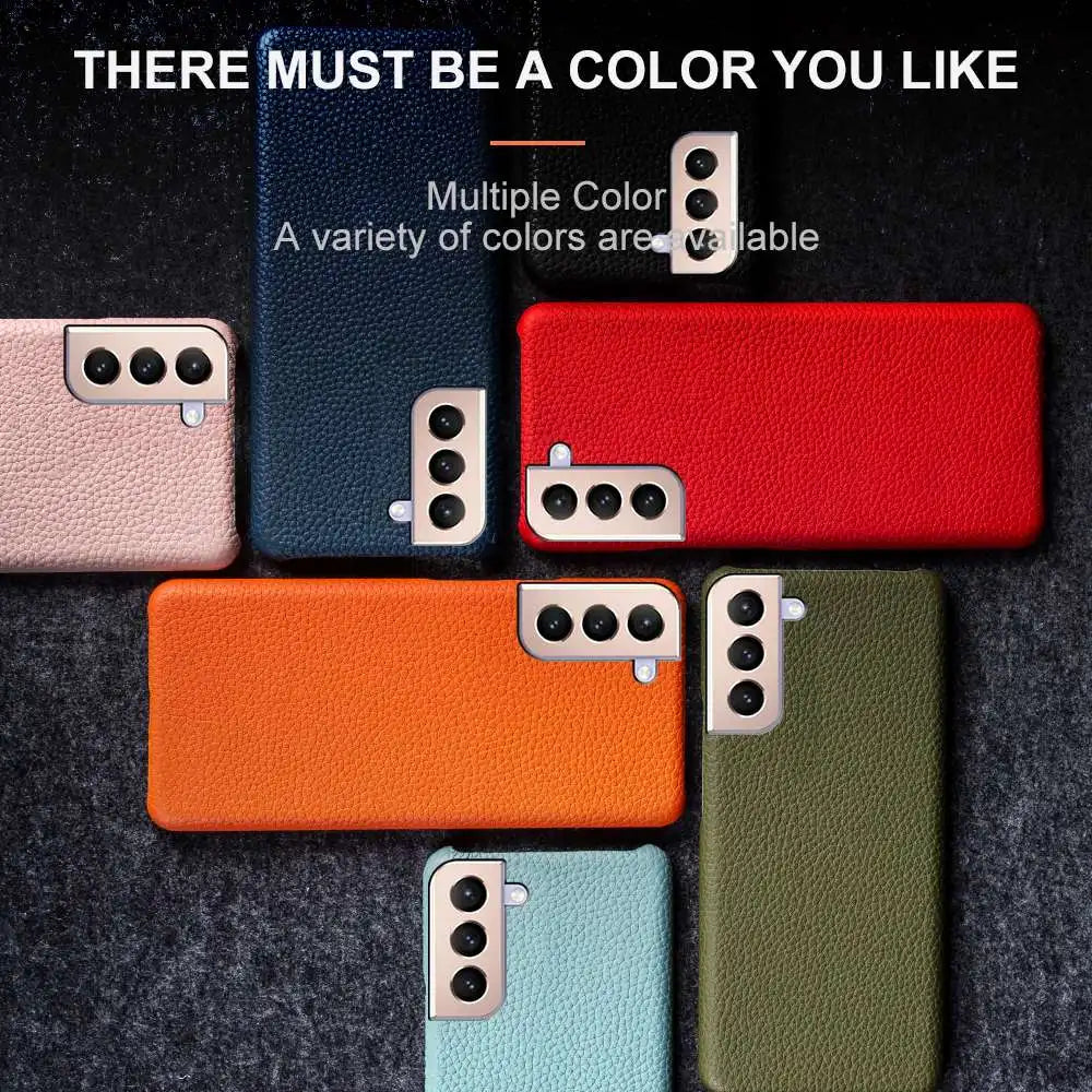 Litchi Texture Genuine Leather Galaxy S Case - DealJustDeal