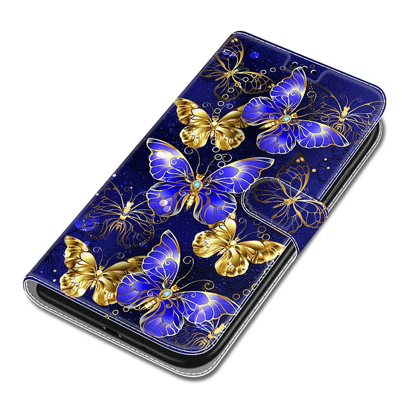 Butterfly Pattern Wallet Flip Magnetic Leather Google Case - DealJustDeal