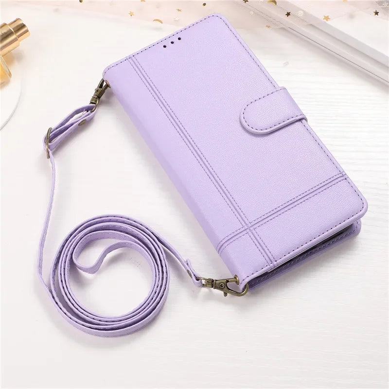 Wallet Card Leather Galaxy Note and S Case - DealJustDeal