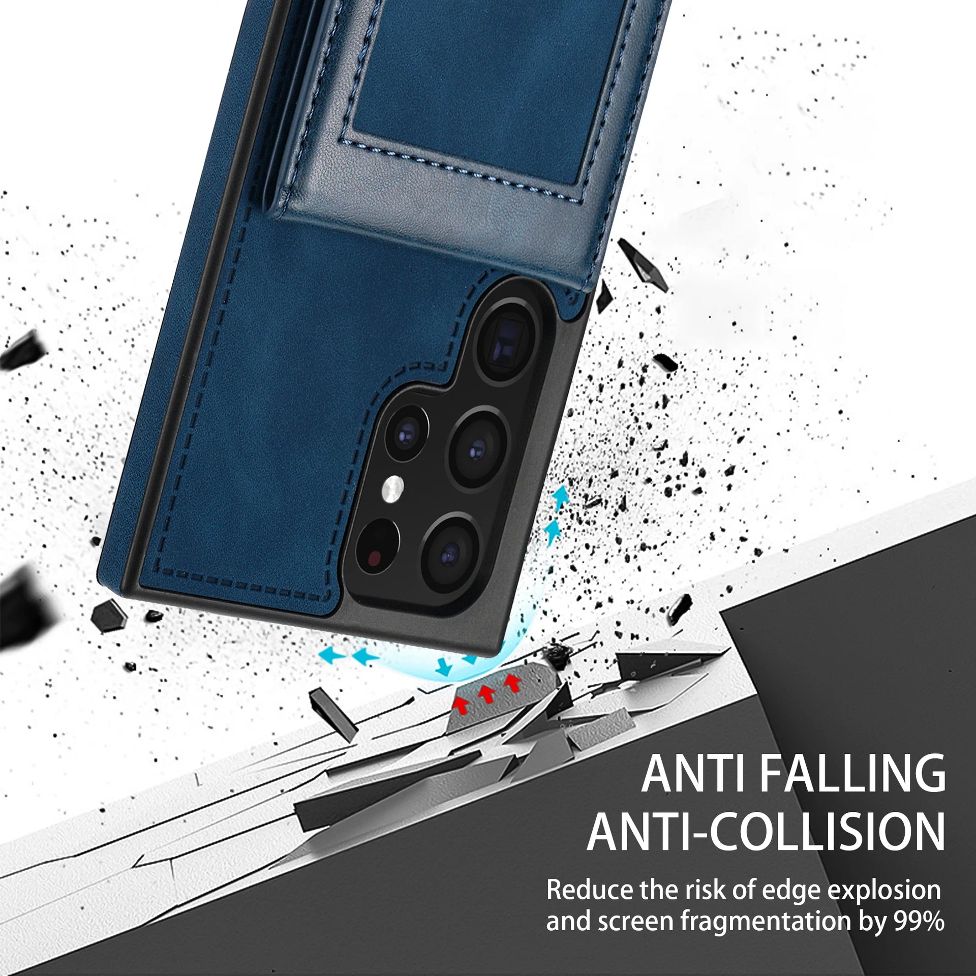 Wallet Card Leather Flip Galaxy S Case - DealJustDeal