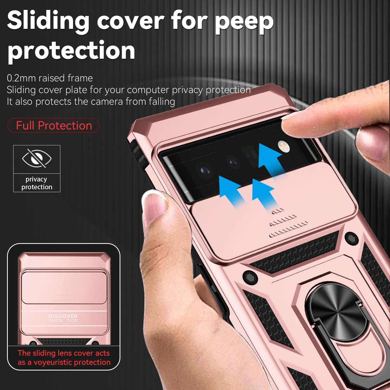 Military Slide Push Window Armor Shockproof Google Case - DealJustDeal