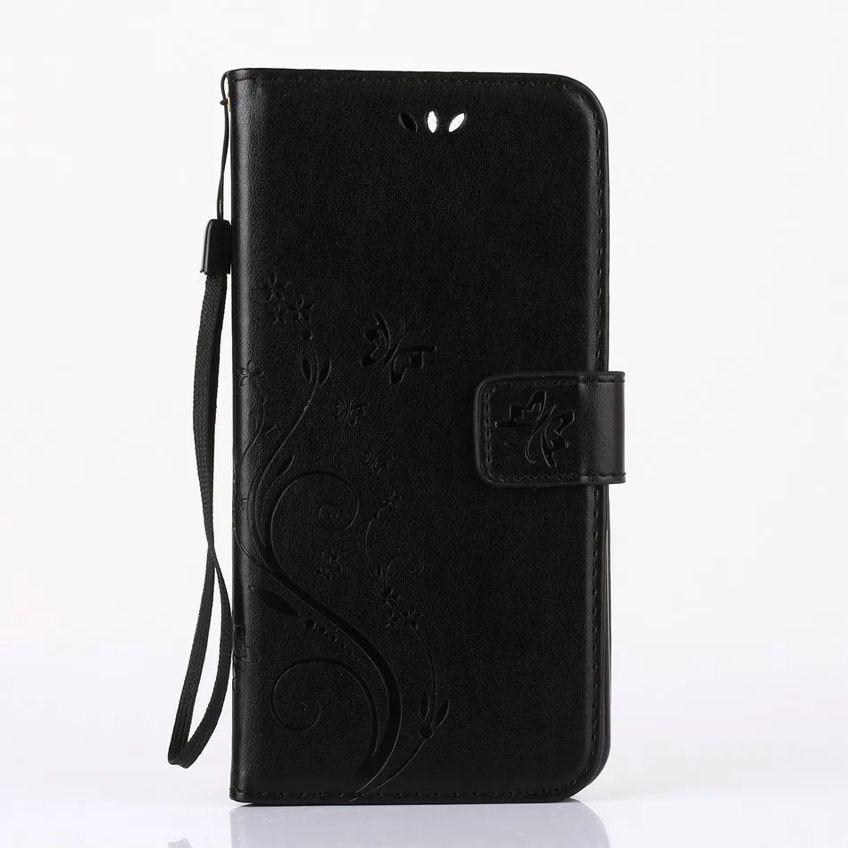 Stand Leather Flip Wallet iPhone Case - DealJustDeal