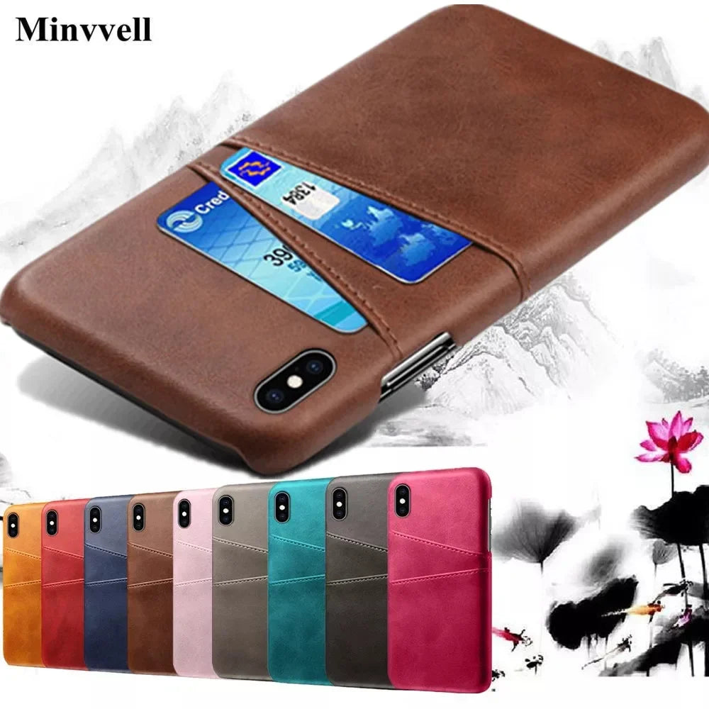 Card Holder Wallet Leather iPhone Case - DealJustDeal