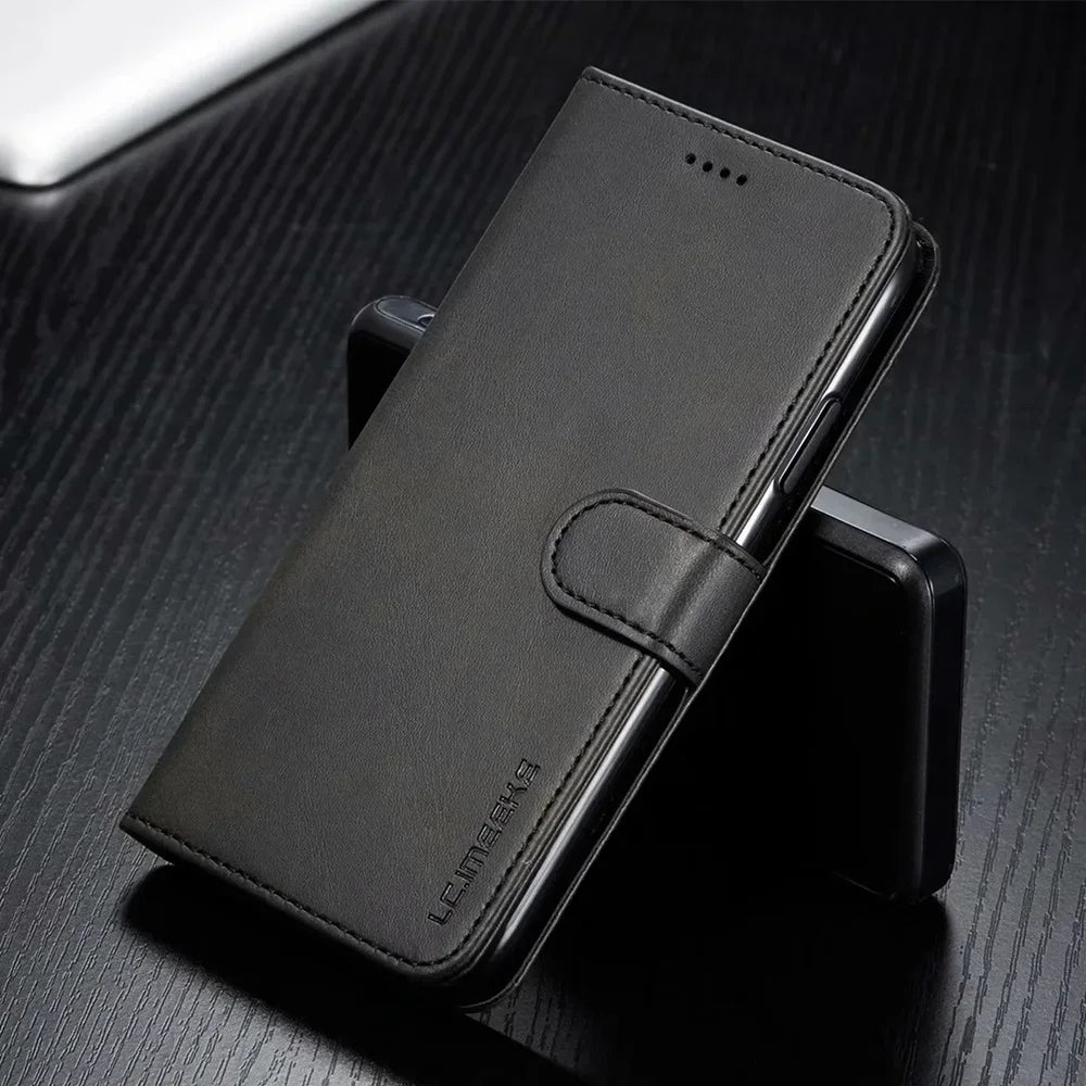 Flip Cover Card Slot Leather Wallet iPhone Case - DealJustDeal