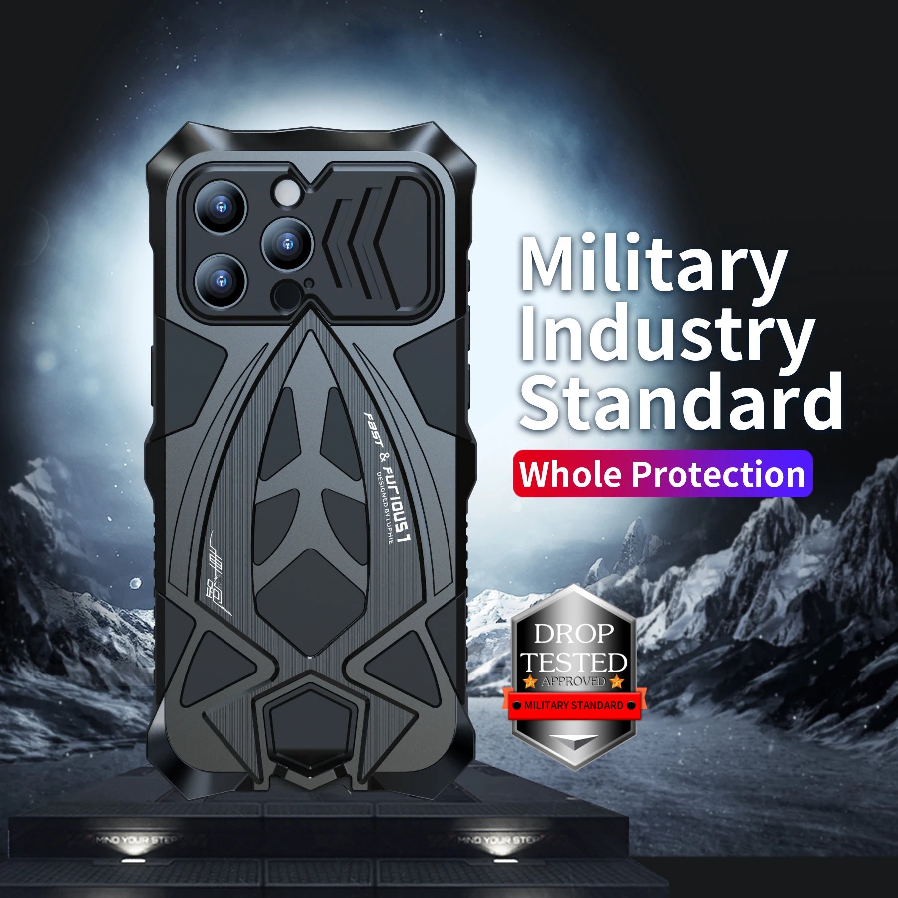 Shockproof Armor All Inclusive Metal iPhone Case - DealJustDeal