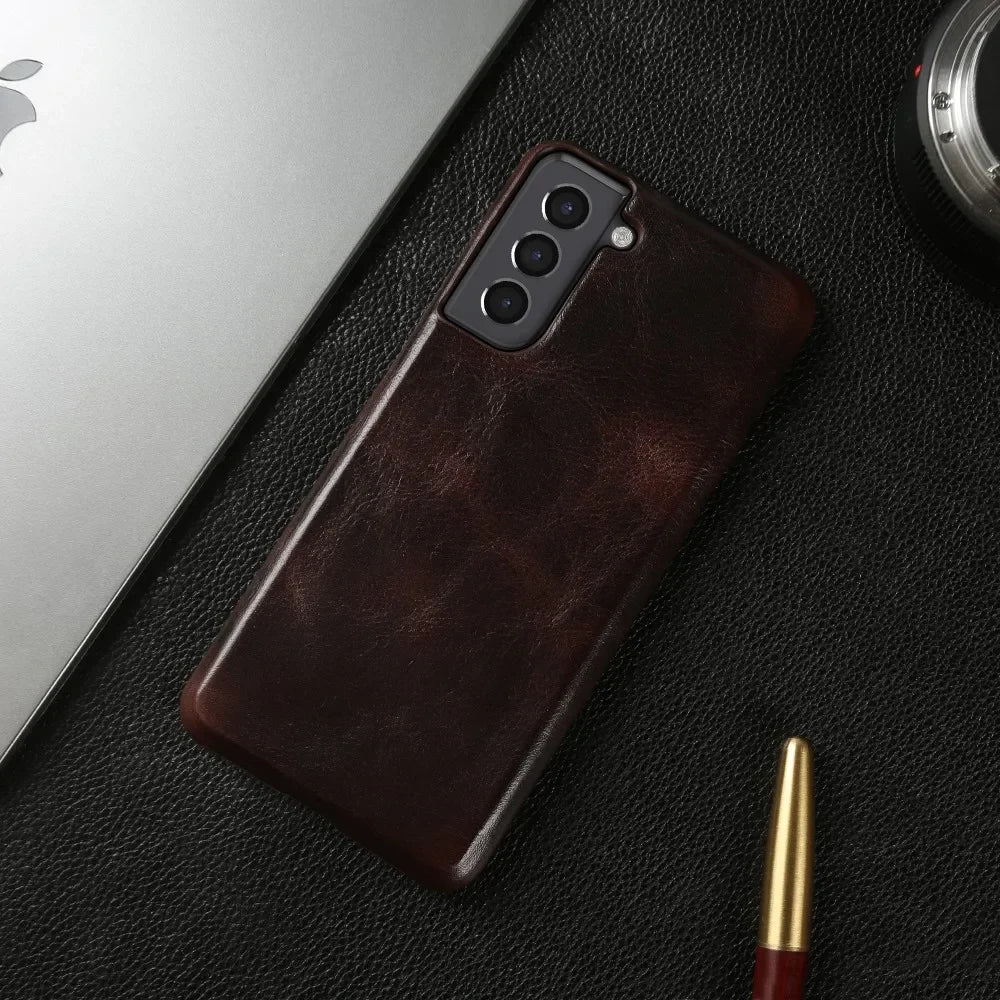 Genuine Leather Galaxy A, Note and S Case - DealJustDeal