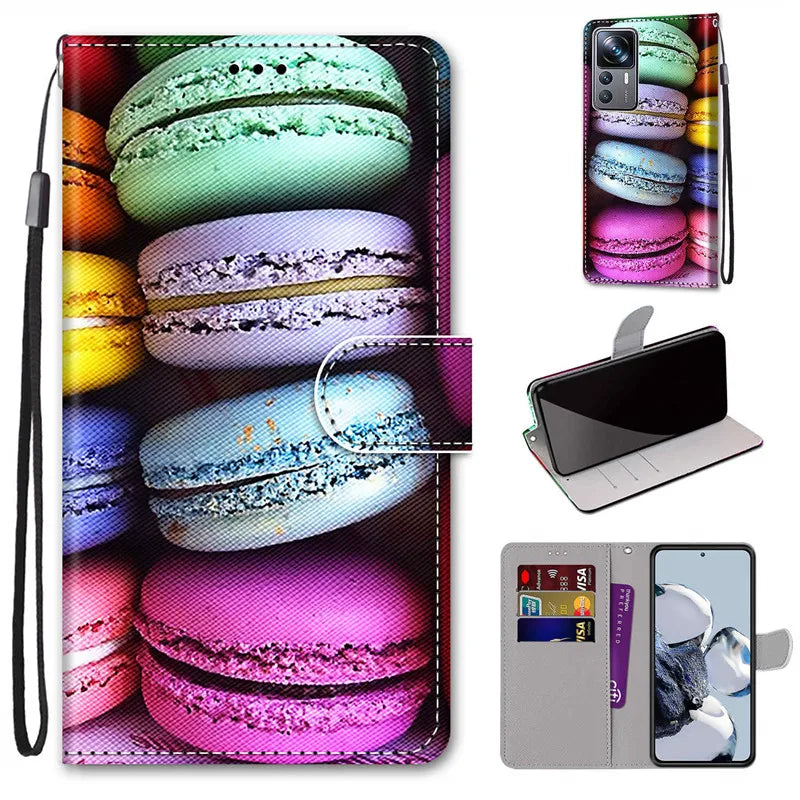 Wallet Stand Book Flower Pattern Flip Leather Galaxy A Case - DealJustDeal