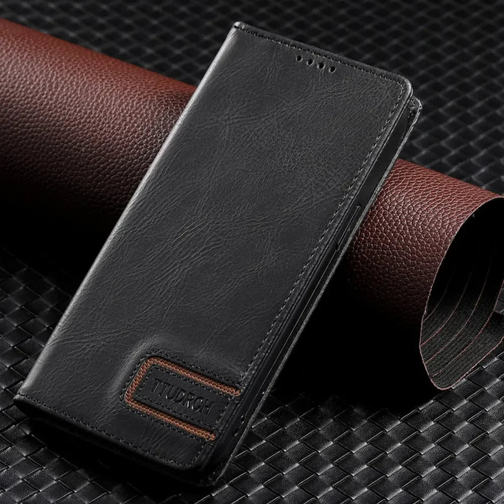 Magnetic Leather Flip Book Google Case - DealJustDeal