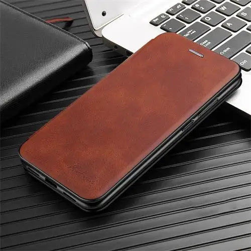 Luxury Leather Flip iPhone Case - DealJustDeal