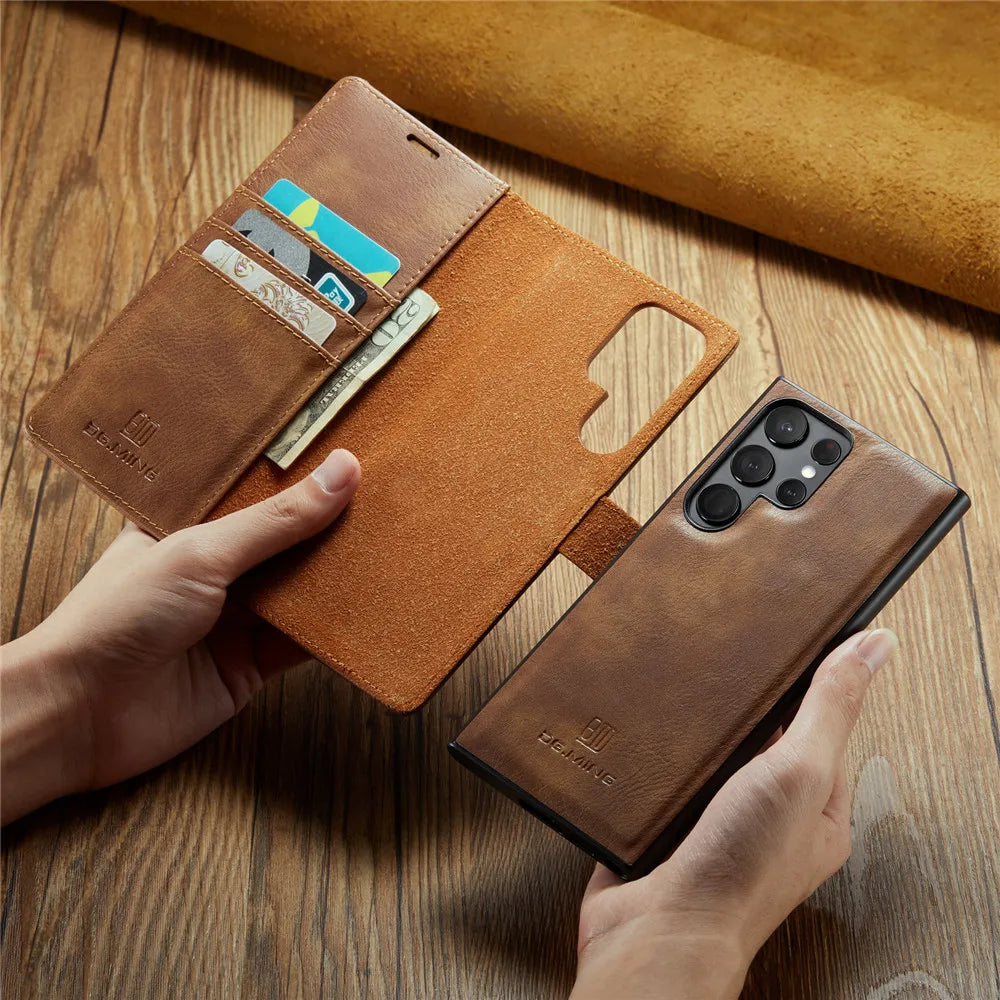 Detachable Magnetic Leather Galaxy Note and S Case - DealJustDeal