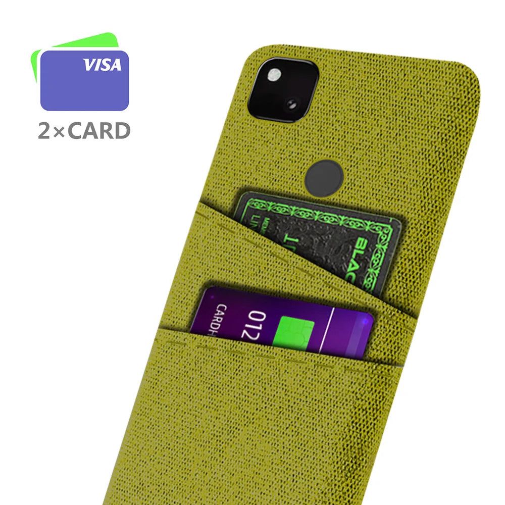 Dual Card Fabric Cloth Google Case - DealJustDeal