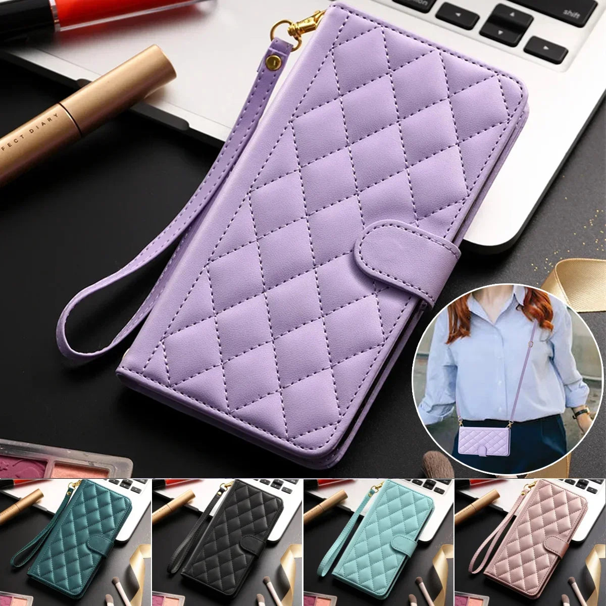 Wallet Card Flip Leather Galaxy A Case - DealJustDeal