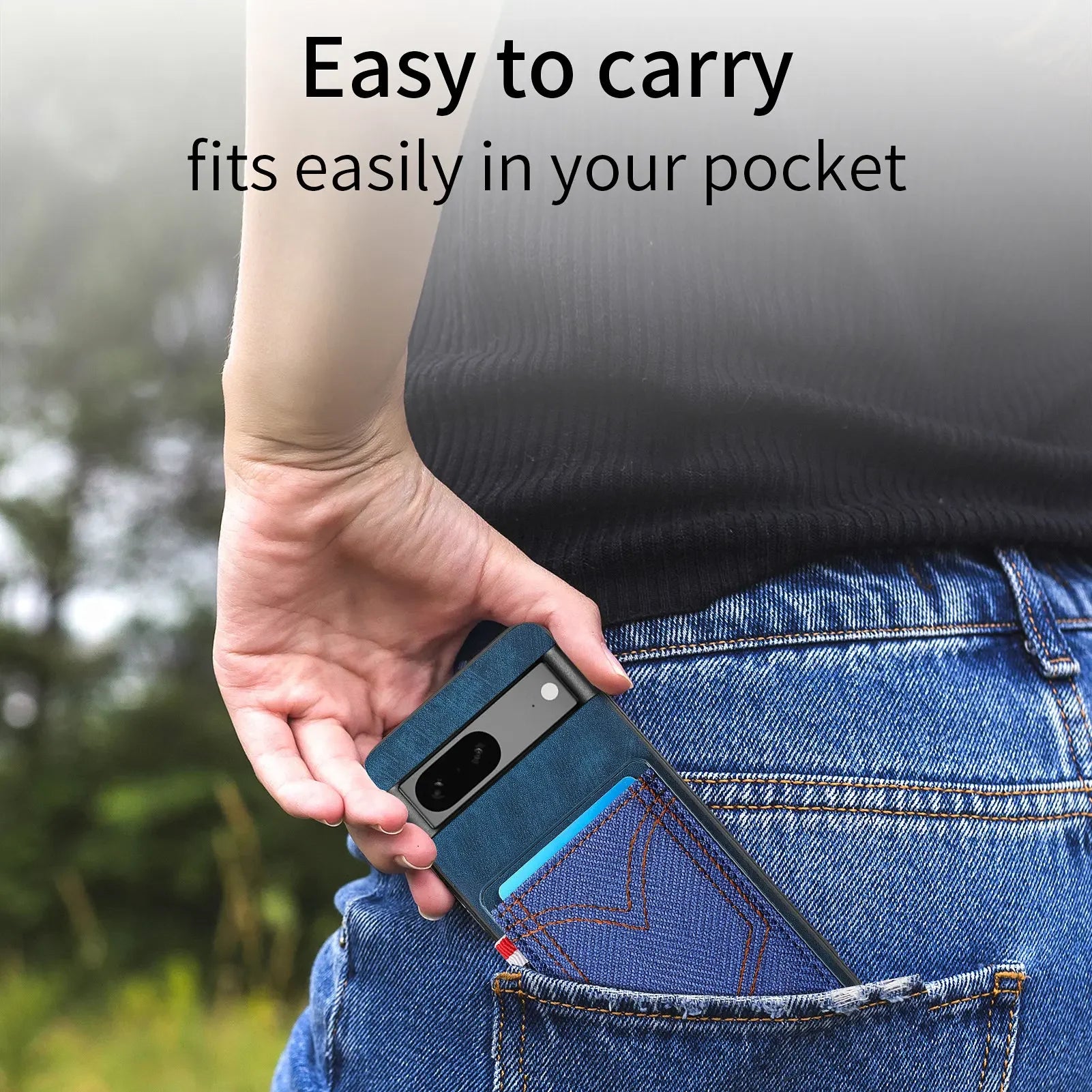 Magnet Wallet Flip KickStand Textile Leather Google Case - DealJustDeal