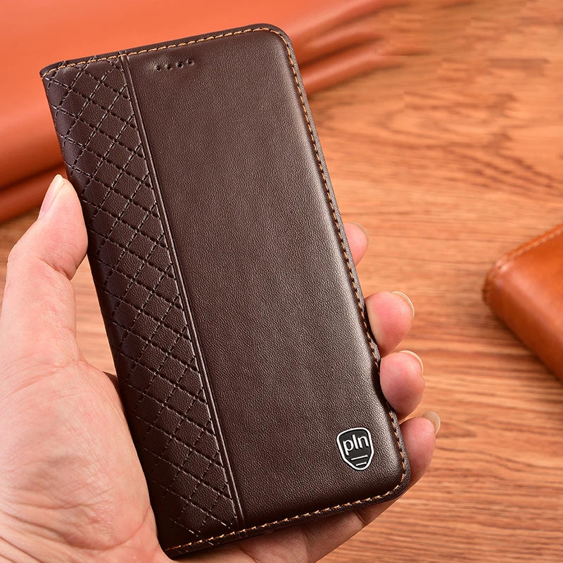 Wallet Magnetic Flip Retro Genuine Leather Galaxy S Case - DealJustDeal