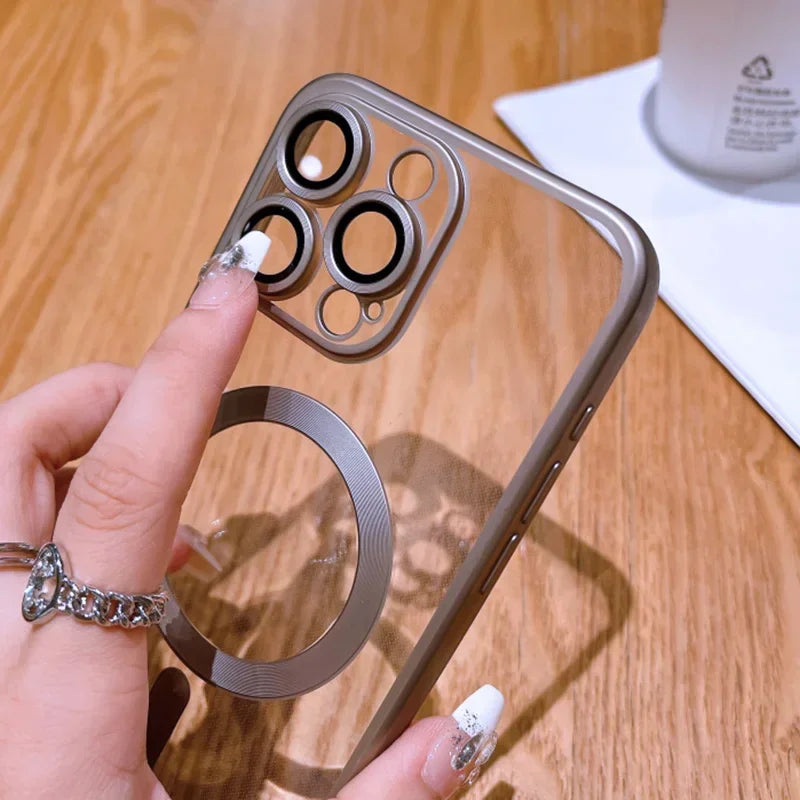 Magsafe Magnetic Plating Frosted Matte Bumper iPhone Case - DealJustDeal