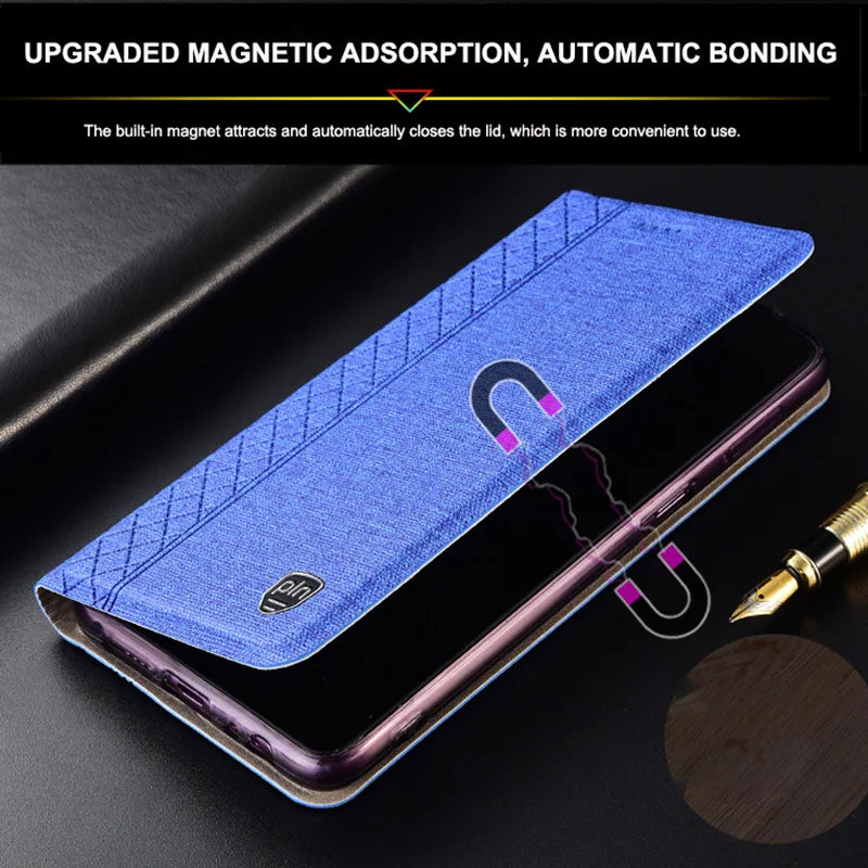 Magnetic Flip Cloth Leather Google Case - DealJustDeal