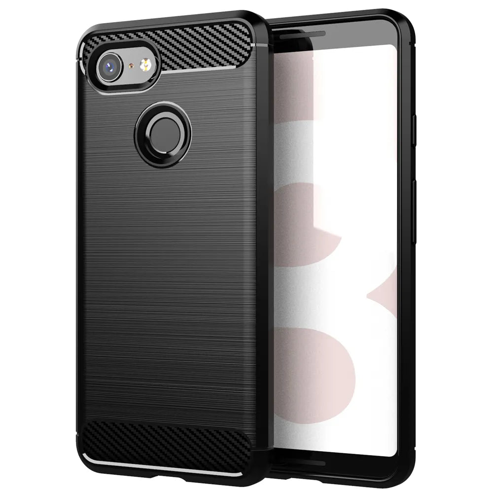 TPU Soft Shockproof Carbon Fiber Google Case - DealJustDeal