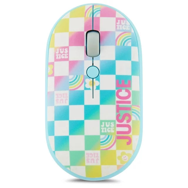 Justice Optical Mouse with Nano USB Receiver and Daisy Shaped Mousepad - DealJustDeal