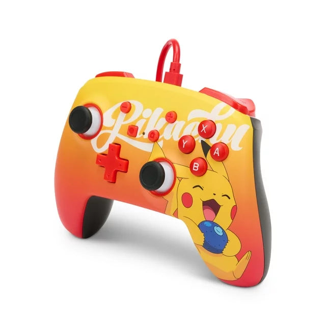 PowerA Enhanced Wired Controller for Nintendo Switch - Oran Berry Pikachu - DealJustDeal