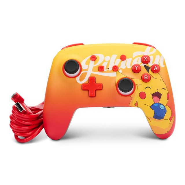 PowerA Enhanced Wired Controller for Nintendo Switch - Oran Berry Pikachu - DealJustDeal