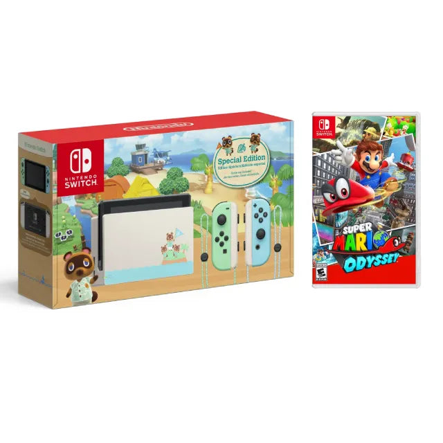 Nintendo Switch Animal Crossing: New Horizons +Super Mario: Odyssey - DealJustDeal