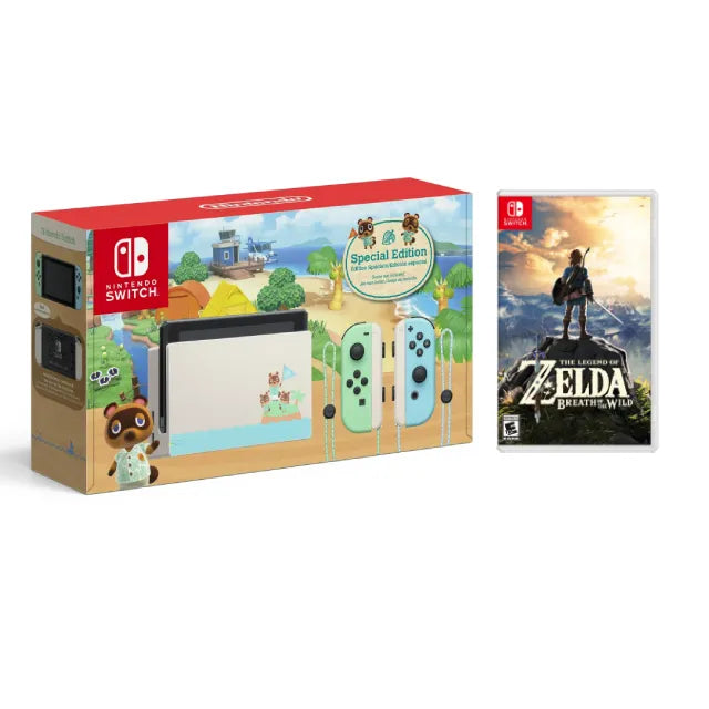 Nintendo Switch Animal Crossing: New Horizons + The Legend of Zelda: Breath of the Wild - DealJustDeal