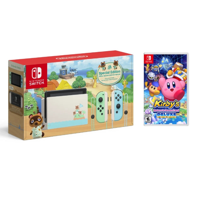 Nintendo Switch Animal Crossing: New Horizons + Kirby’s Return to Dream Land Deluxe - DealJustDeal