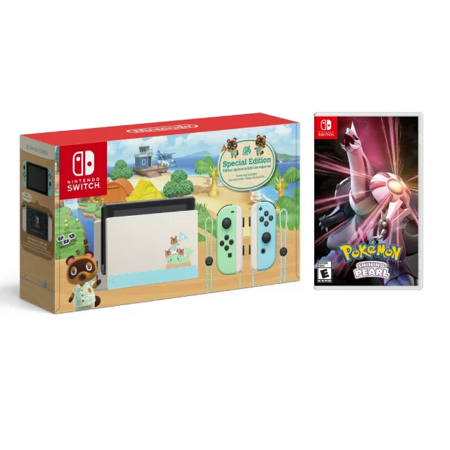 Nintendo Switch Animal Crossing: New Horizons + Pokemon Shining Pearl - DealJustDeal