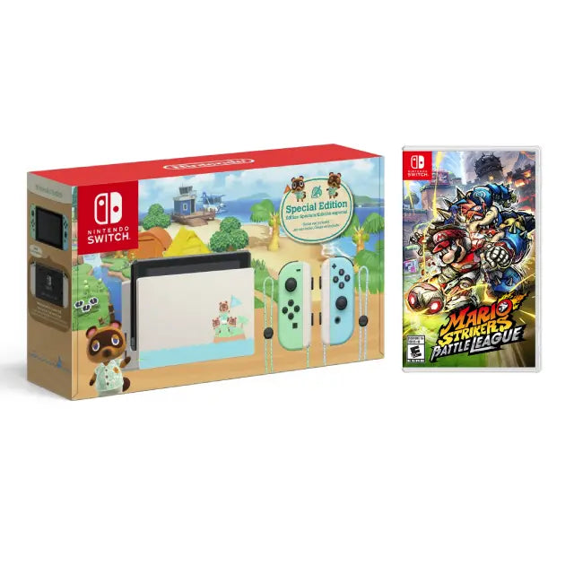 Nintendo Switch Animal Crossing: New Horizons + Mario Strikers: Battle League - DealJustDeal