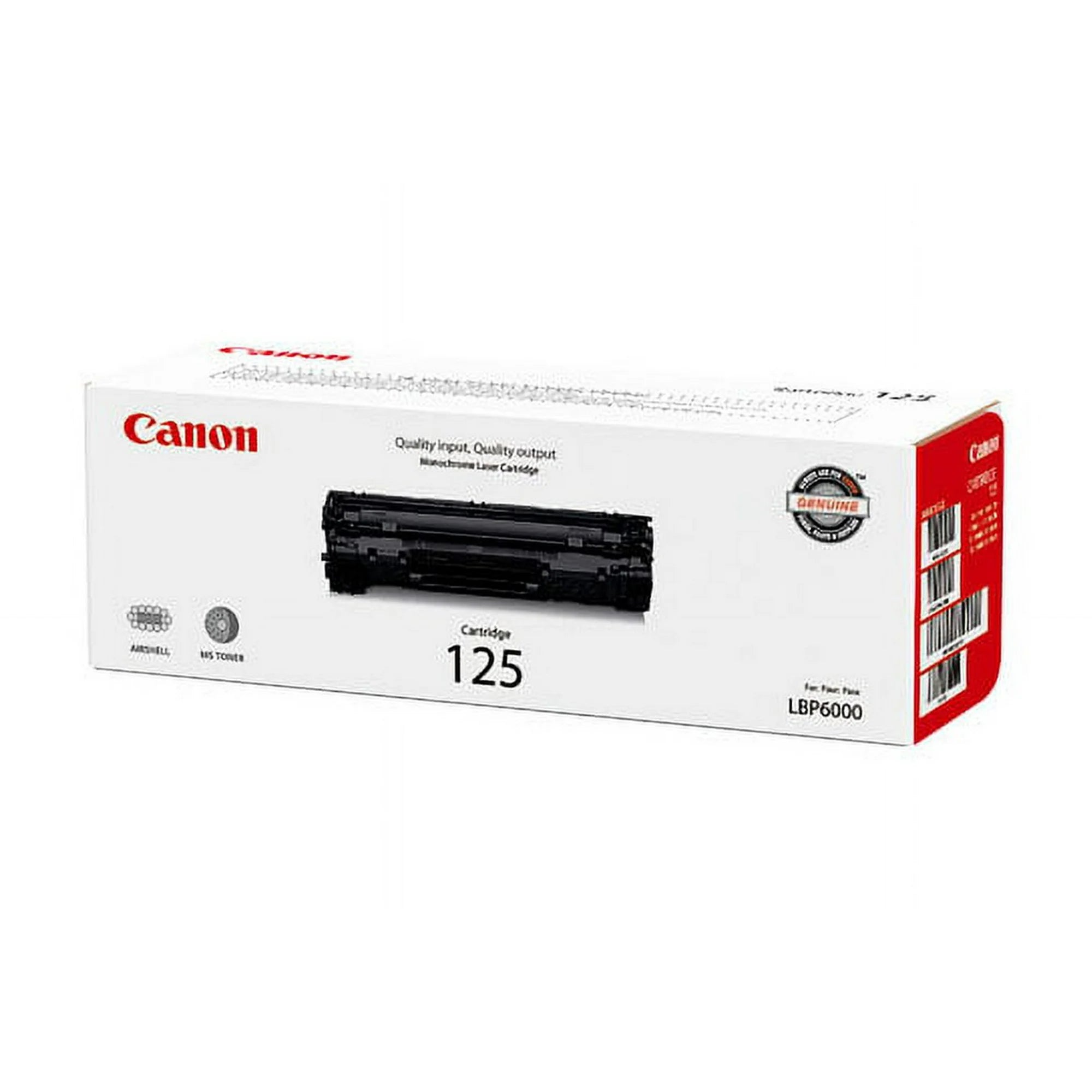 Canon 125 Genuine OEM Black Standard Toner Cartridge (3484B001), 2/Pack - DealJustDeal