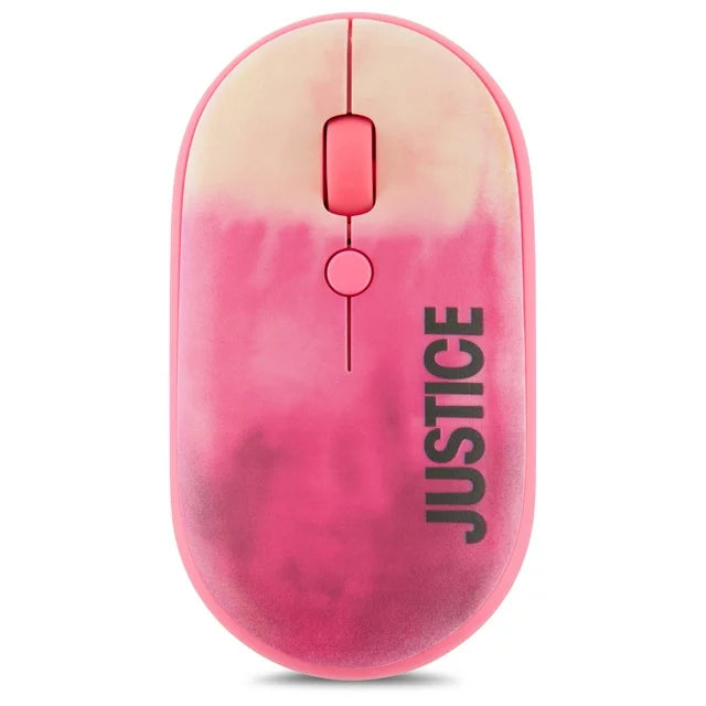 Justice Optical Mouse with Nano USB Receiver and Heart Shaped Mousepad - DealJustDeal