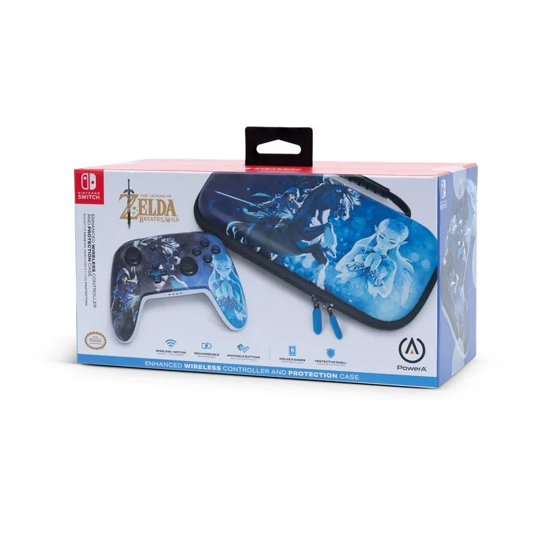 PowerA Enhanced Wireless Controller and Protection Case for Nintendo Switch – Midnight Ride - DealJustDeal