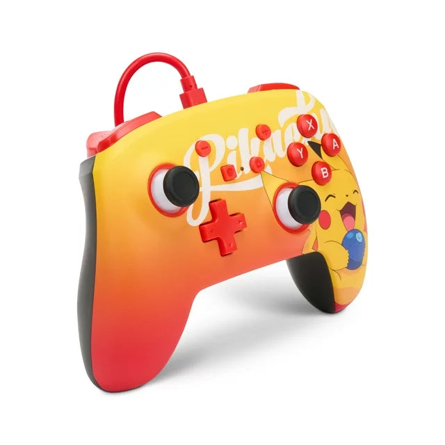 PowerA Enhanced Wired Controller for Nintendo Switch - Oran Berry Pikachu - DealJustDeal