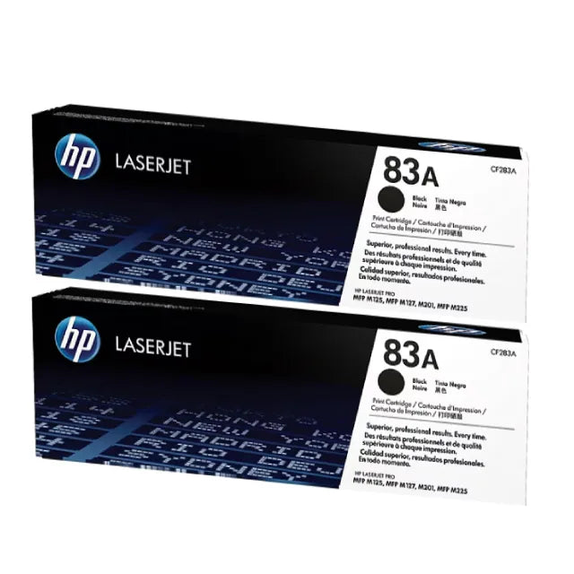 HP 83A (CF283A) Toner Cartridge, Black, Pack Of 2 - DealJustDeal