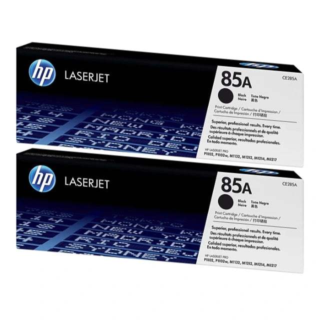 HP 85A (CE285A) Toner Cartridge, Black, Pack Of 2 - DealJustDeal