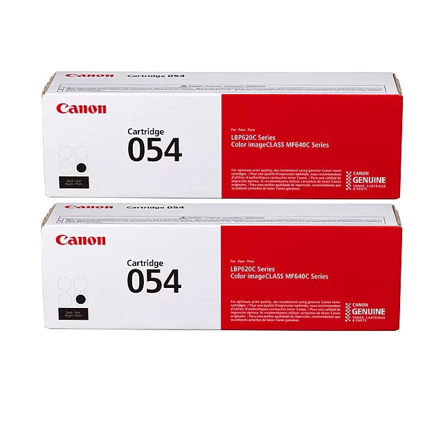 Canon 054 Black Standard Yield Toner Cartridge (3024C001), Pack Of 2 - DealJustDeal