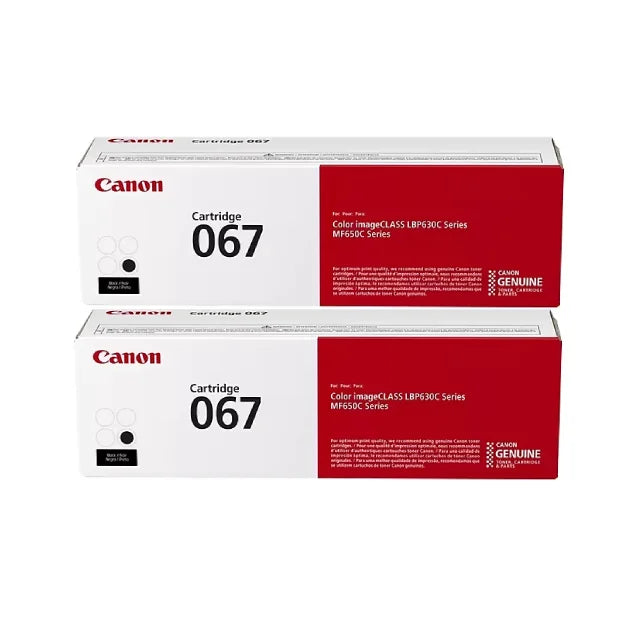 Canon 067 Black Standard Yield Toner Cartridge (5102C001), Pack Of 2 - DealJustDeal