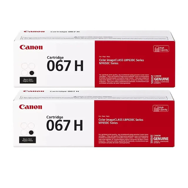 Canon 067H Black High Yield Toner Cartridge (5106C001), Pack of 2 - DealJustDeal