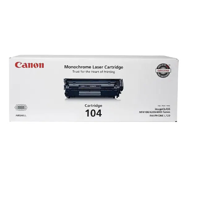 Canon 104 Black Standard Yield Toner Cartridge (0263B001), Pack Of 2 - DealJustDeal