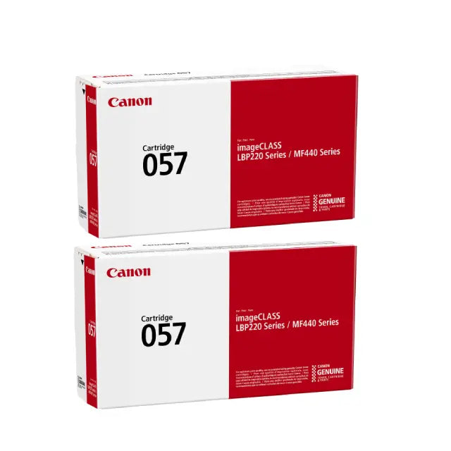 Canon 057 Black Standard Yield Toner Cartridge (3009C001), Pack Of 2 - DealJustDeal