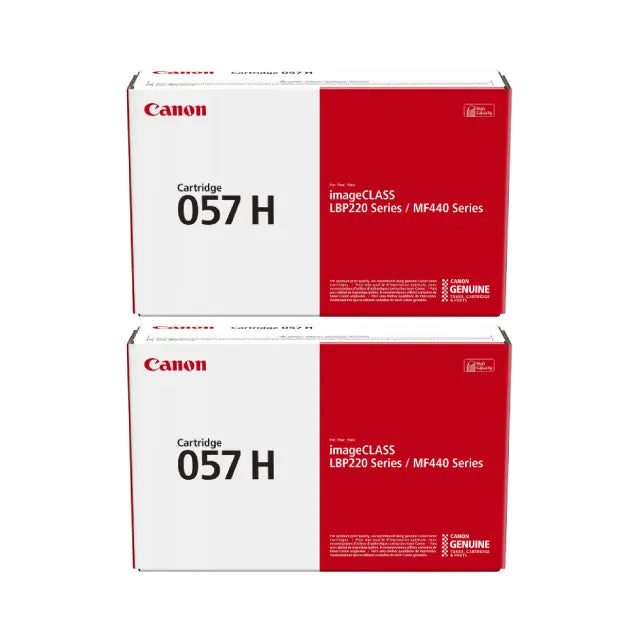 Canon 057H Black High Yield Toner Cartridge (3010C001), Pack Of 2 - DealJustDeal