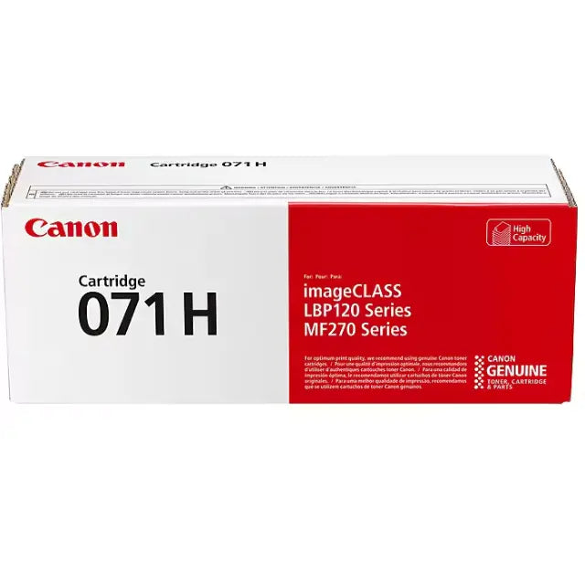 Canon 071H Black High Yield Toner Cartridge (5646C001), Pack Of 2 - DealJustDeal