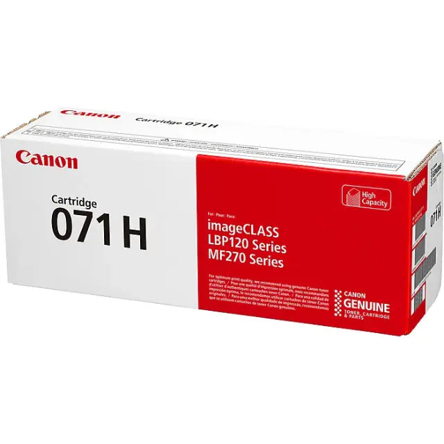 Canon 071H Black High Yield Toner Cartridge (5646C001), Pack Of 2 - DealJustDeal