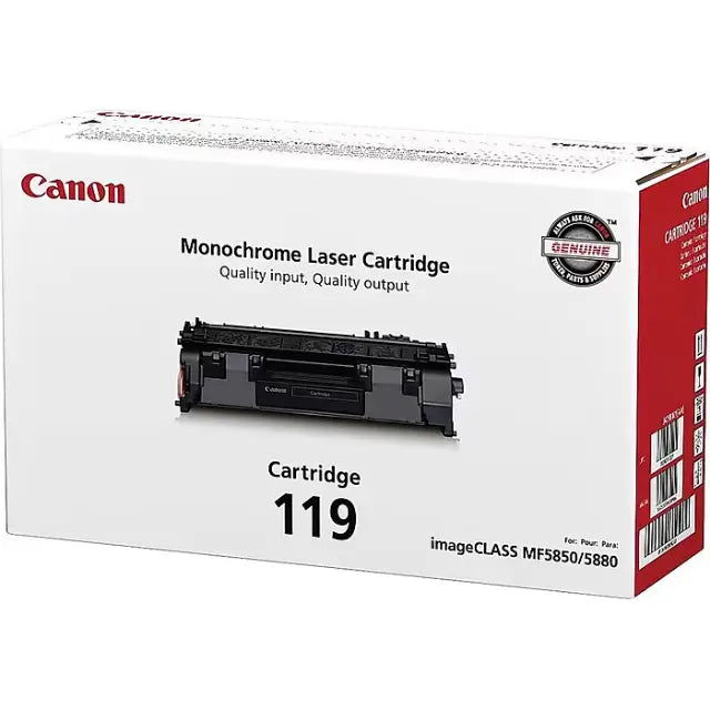 Canon 119 Black Standard Yield Toner Cartridge (3479B001), Pack Of 2 - DealJustDeal