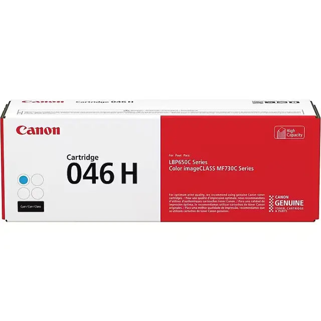 Canon 046 H Cyan High Yield Toner Cartridge, Prints Up to 5,000 Pages (1253C001) - DealJustDeal