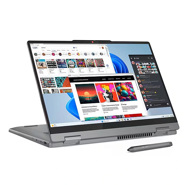 Lenovo 14" WUXGA 2-in-1 Touch Laptop, Intel Core 5-120U w/ integrated Iris Xe, 8GB RAM, 256GB SSD, Backlit Keyboard - DealJustDeal